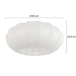 Steinhauer Lampenkap Zijde Wit Ø60cm