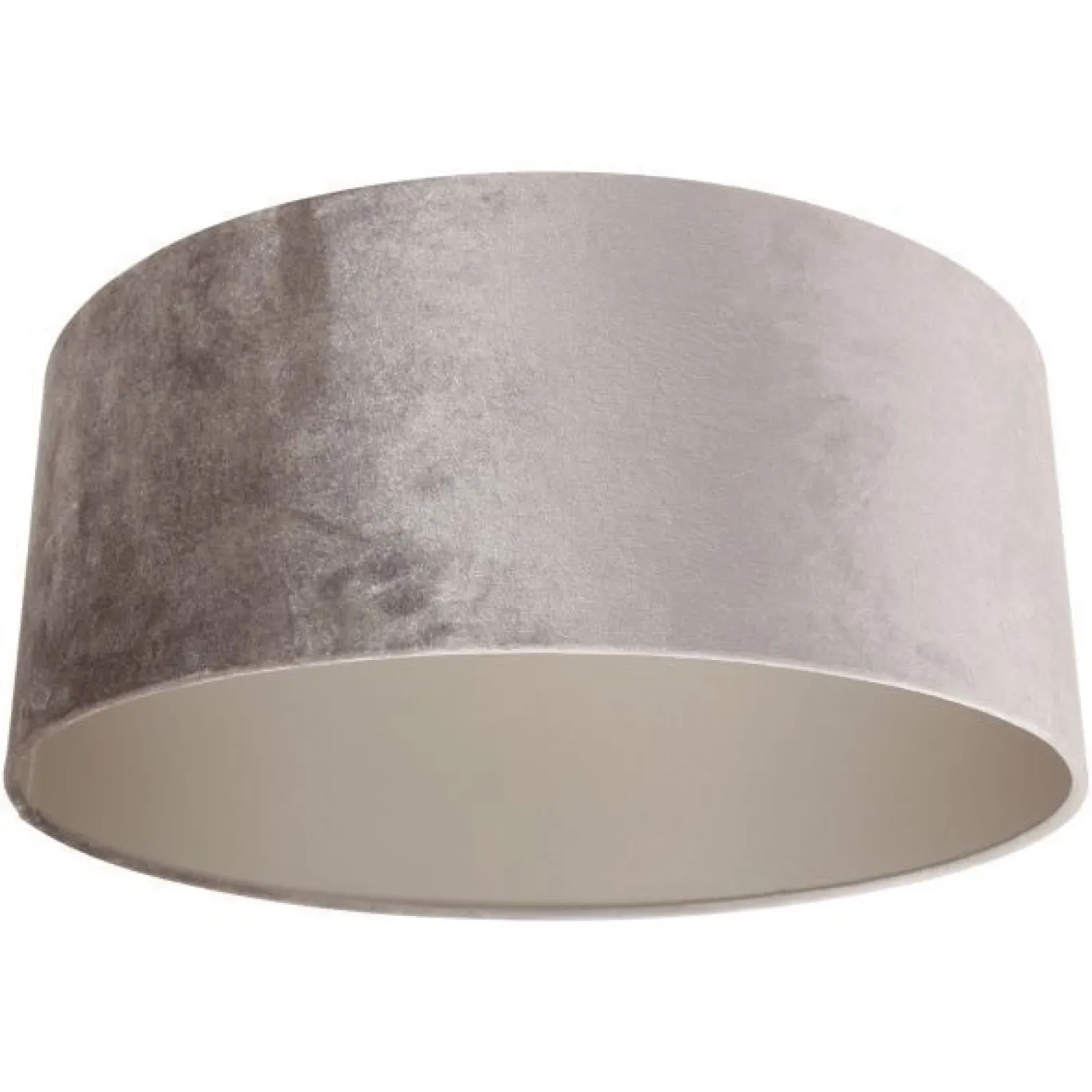 Steinhauer Lampenkap Zilver Velours Ø50cm
