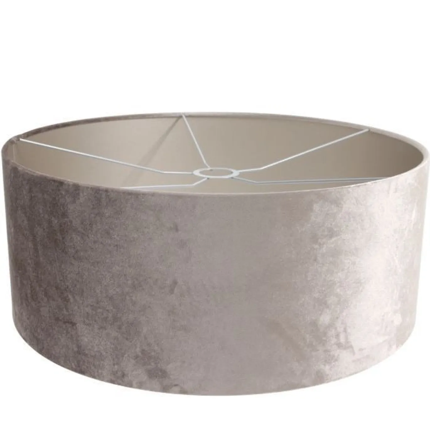 Steinhauer Lampenkap Zilver Velours Ø50cm