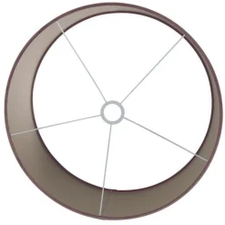 Steinhauer Lampenkap Zilver Velours Ø50cm