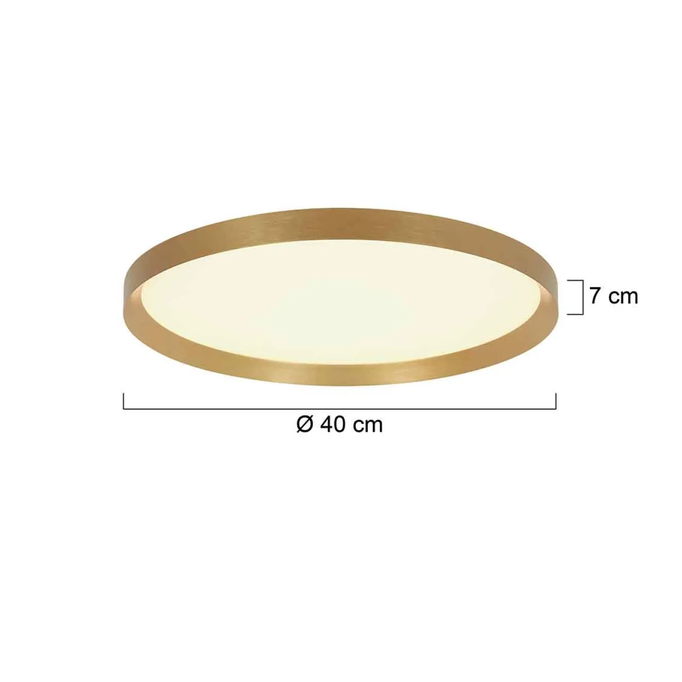 Steinhauer Plafondlamp Flady Goud Ø40cm