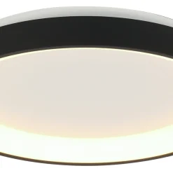 Steinhauer Plafondlamp Ringlede Dun Zwart Ø28cm