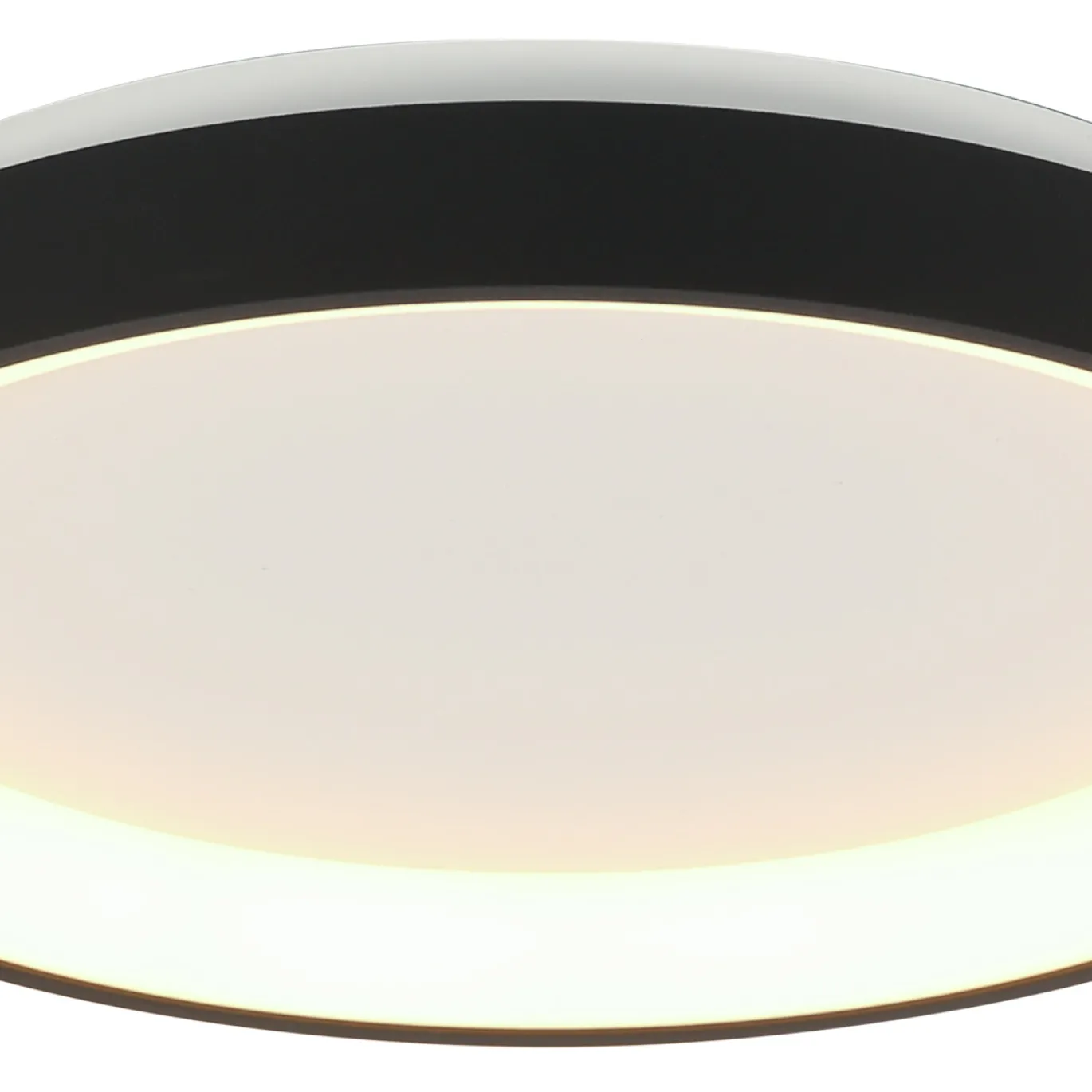Steinhauer Plafondlamp Ringlede Dun Zwart Ø28cm