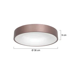 Steinhauer Plafondlamp Ringlede Brons Ø38cm