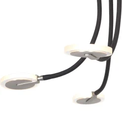 Steinhauer Plafondlamp Turound Grijs Transparant Glas