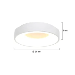 Steinhauer Ringlede Wit Ø38cm 30w
