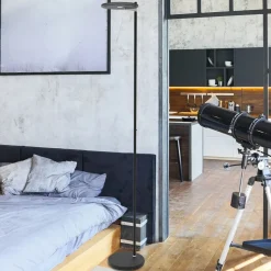 Steinhauer Turound Vloerlamp Zwart 187cm