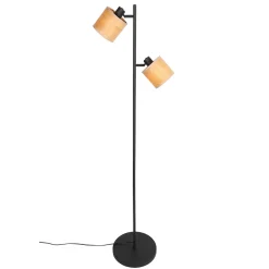 Steinhauer Vloerlamp Bambus 2-Lichts Bamboe Naturel