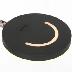 Steinhauer Vloerlamp Soleil Zwart met Zwenkarm & Accu