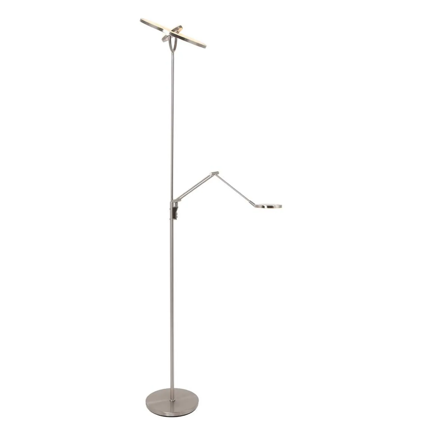 Steinhauer Vloerlamp Soleil Grijs met Leesarm