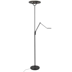Steinhauer Vloerlamp Soleil Zwart met Leesarm