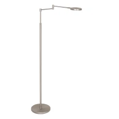 Steinhauer Vloerlamp Soleil Grijs met Zwenkarm & Accu