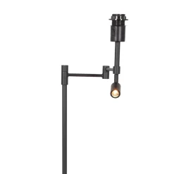 Steinhauer Vloerlamp Stang met Leeslamp Metaal Zwart