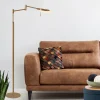 Steinhauer Vloerlamp Turound Knik Arm Brons