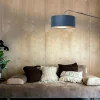 Steinhauer Wandlamp Elegant Classy Zwart Velours Blauw