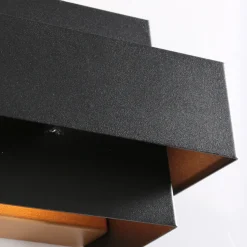 Steinhauer Wandlamp Muro 2-Lichts Zwart/Goud