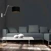 Steinhauer Wandlamp Prestige Chic Grijs Linnen Zwart/Goud