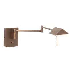 Steinhauer Wandlamp Retina Brons met USB-poorten