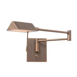 Steinhauer Wandlamp Retina Brons met USB-poorten