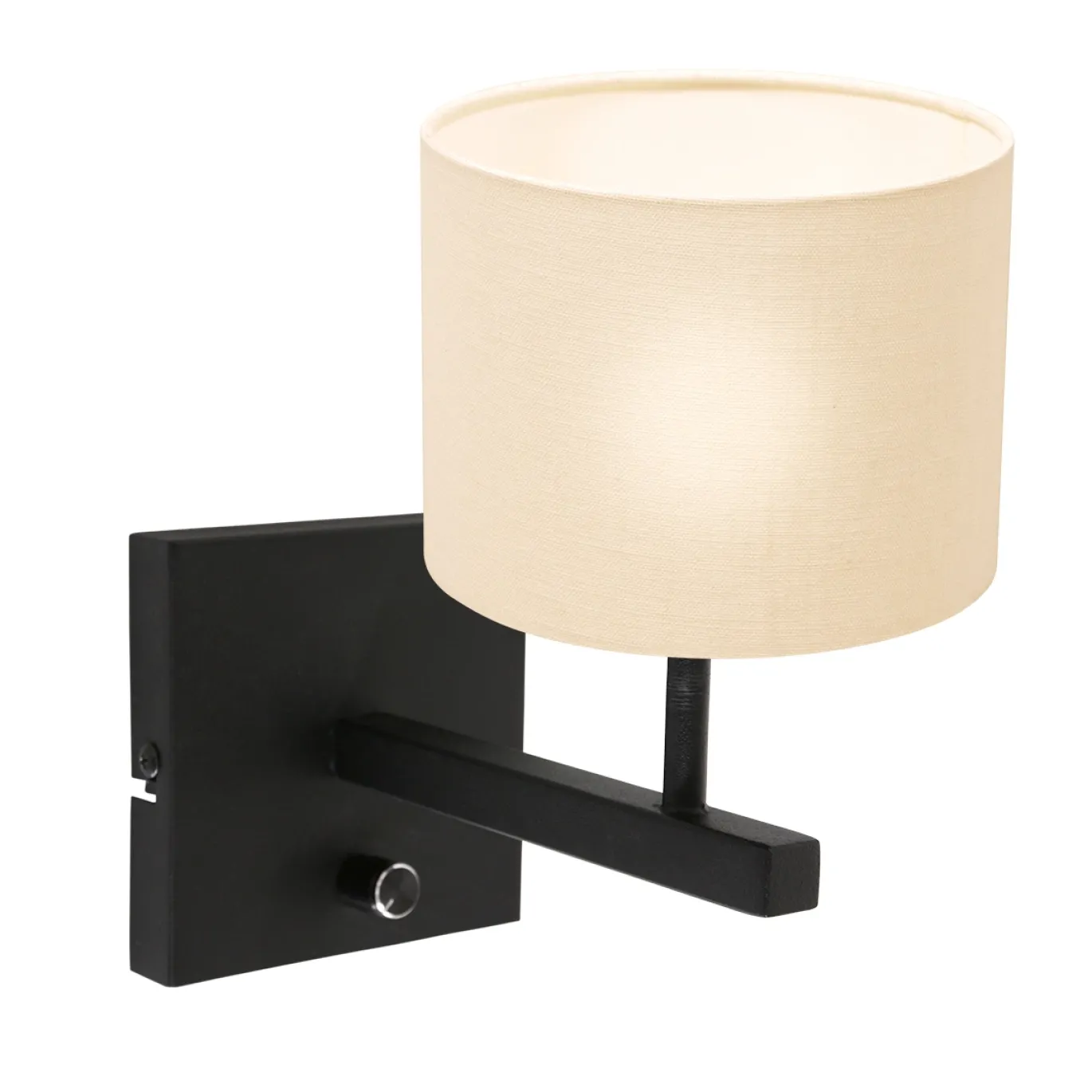 Steinhauer Wandlamp Stang Grof Linnen Wit