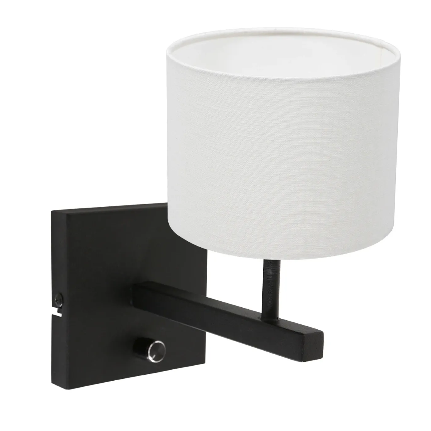 Steinhauer Wandlamp Stang Grof Linnen Wit