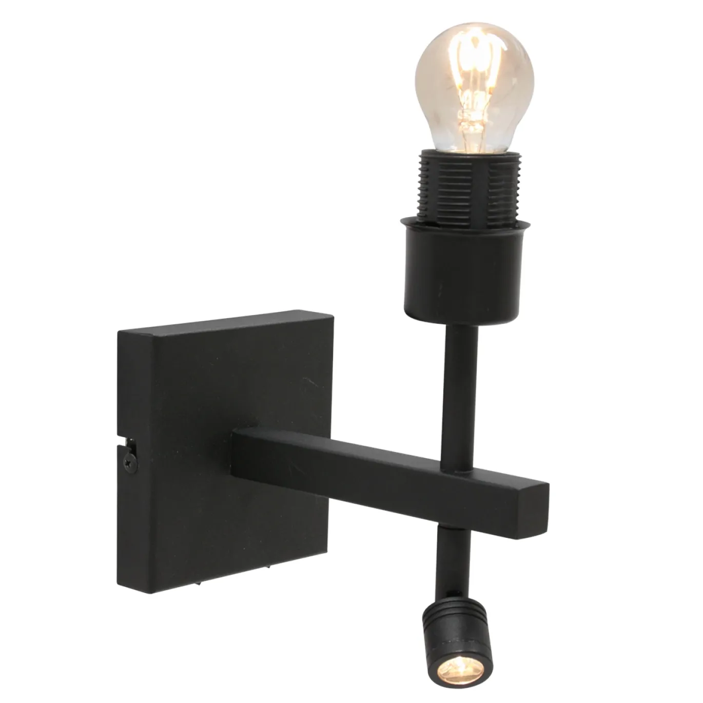 Steinhauer Wandlamp Stang met Leeslamp Velours Groen
