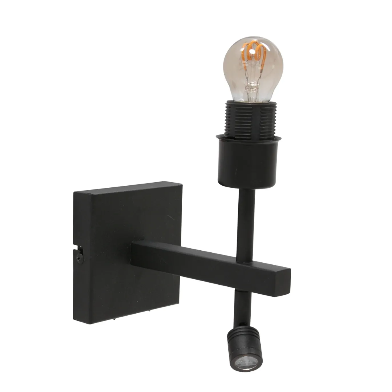 Steinhauer Wandlamp Stang met Leeslamp Velours Groen