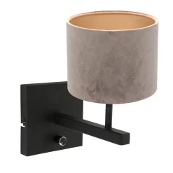 Steinhauer Wandlamp Stang Velours Taupe