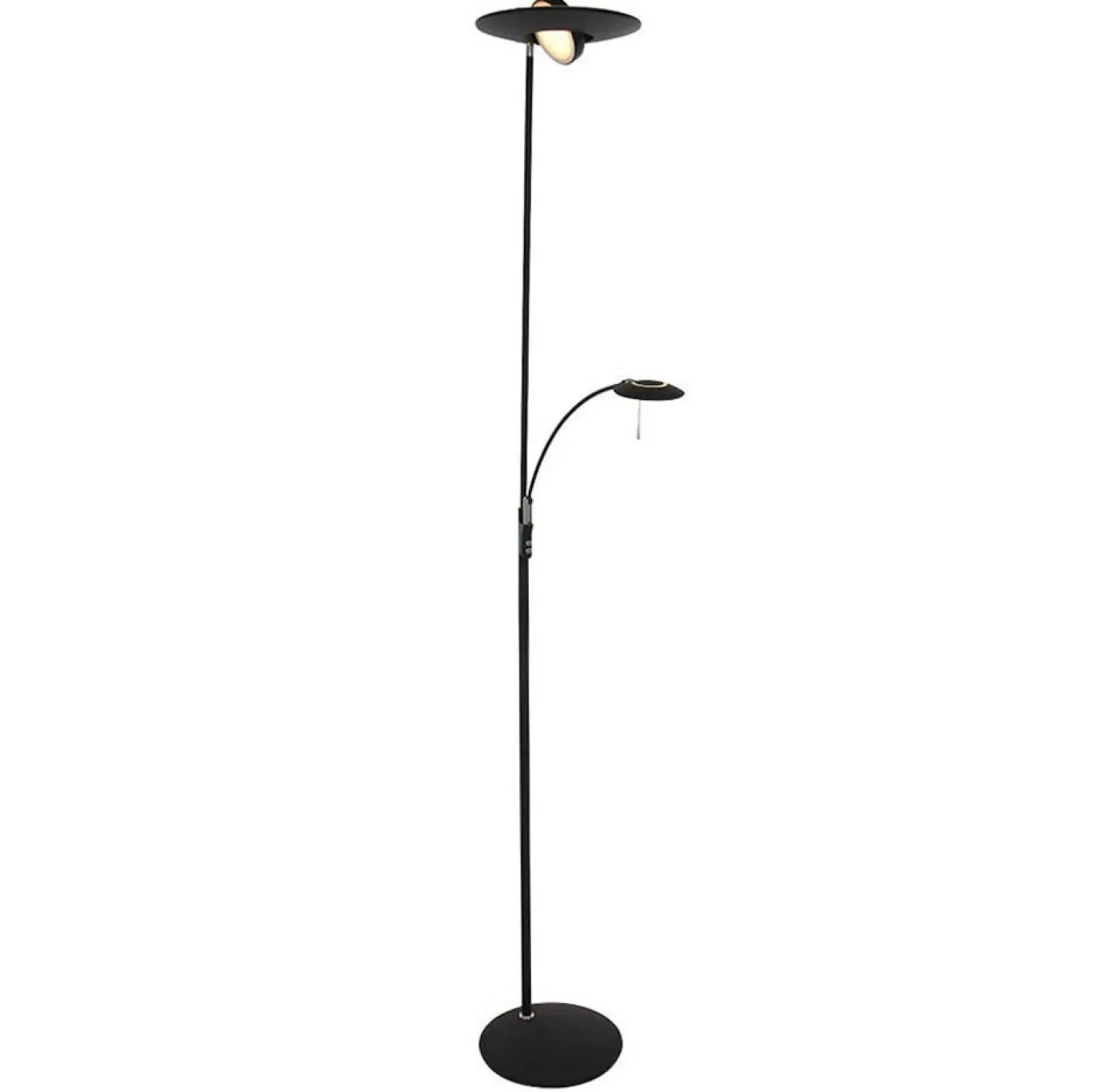 Steinhauer Zenith LED Vloerlamp 2-lichts Zwart 185cm