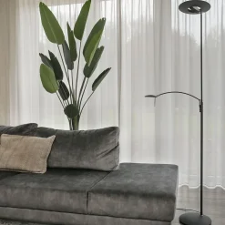Steinhauer Zenith LED Vloerlamp 2-lichts Zwart 185cm