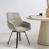 Stoel Shannon Beige Draaibaar - Giga Meubel