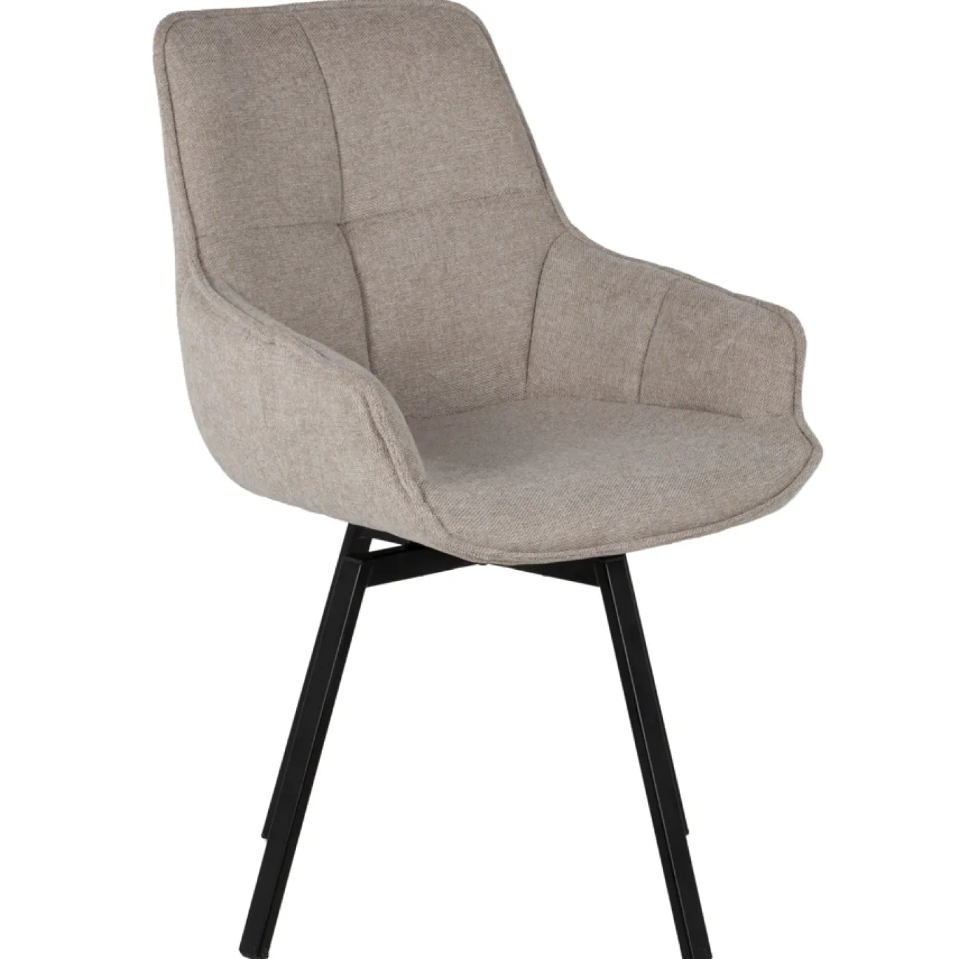 Stoel Shannon Beige Draaibaar - Giga Meubel