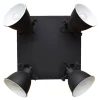 Stoere spot industrial 4-lichts vintage black