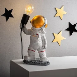 Tafellamp Astronaut Wit/Goud
