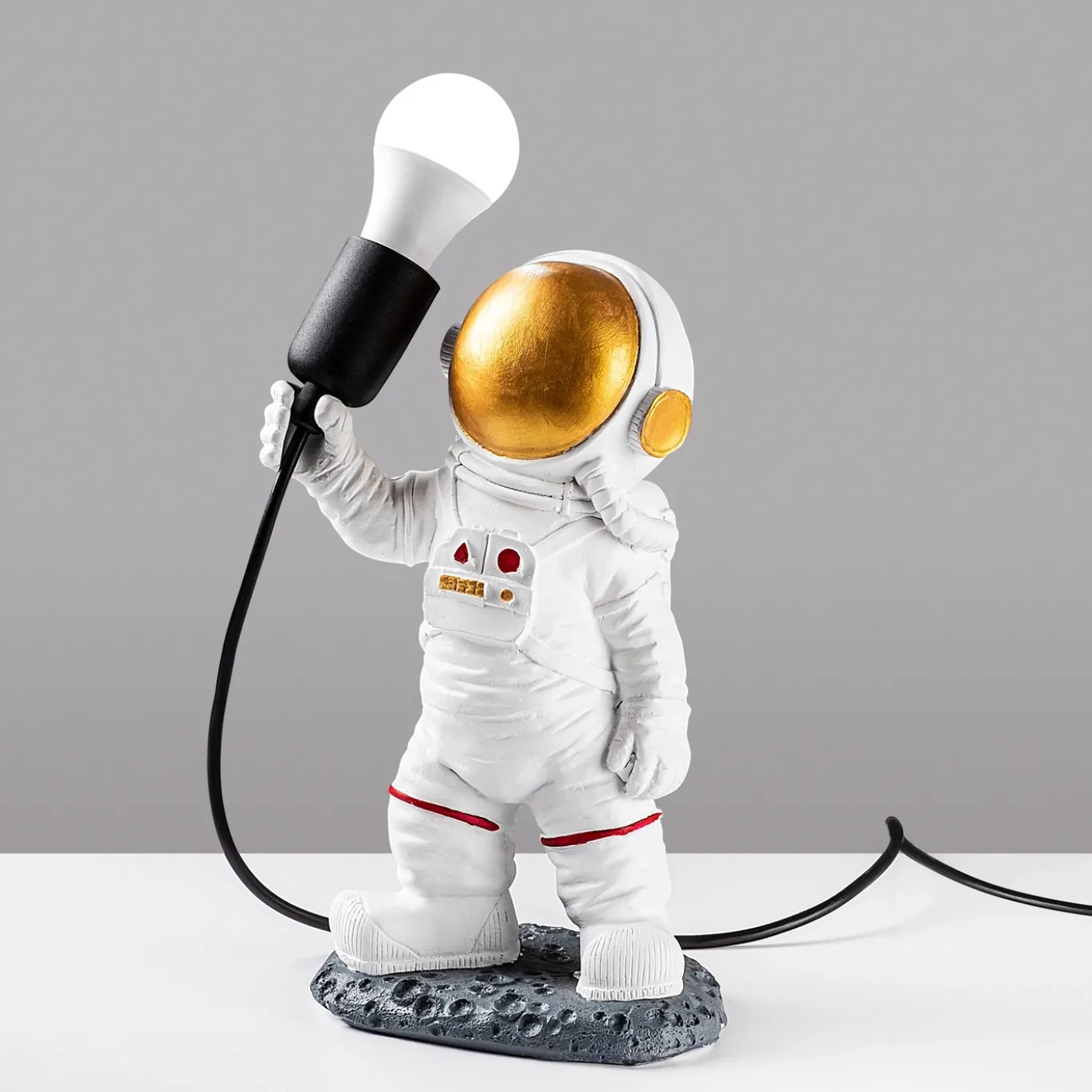 Tafellamp Astronaut Wit/Goud