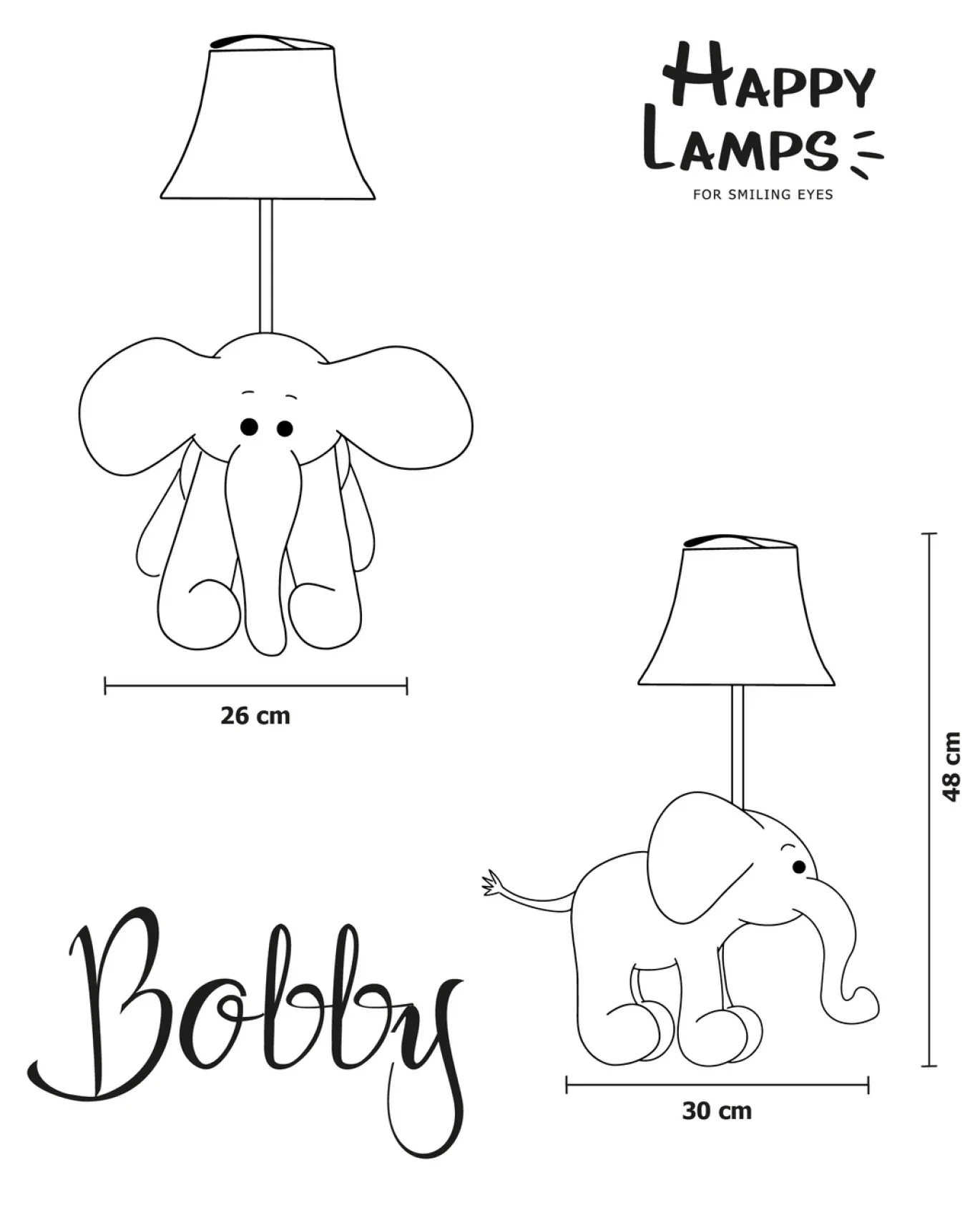 Tafellamp Bobby de Olifant