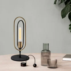 Tafellamp Cerco Zwart/Goud