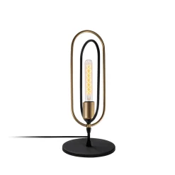Tafellamp Cerco Zwart/Goud