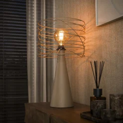 Tafellamp Curl 1-lichts Beige - Giga Meubel