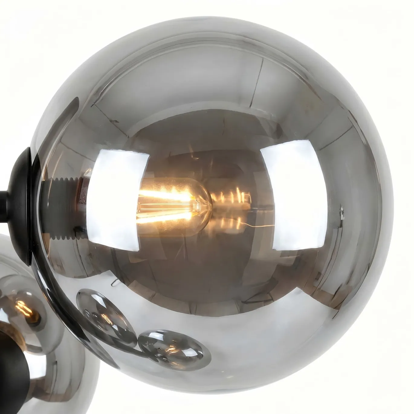 Tafellamp Finn 4-Lichts Smoke Glas - Giga Meubel