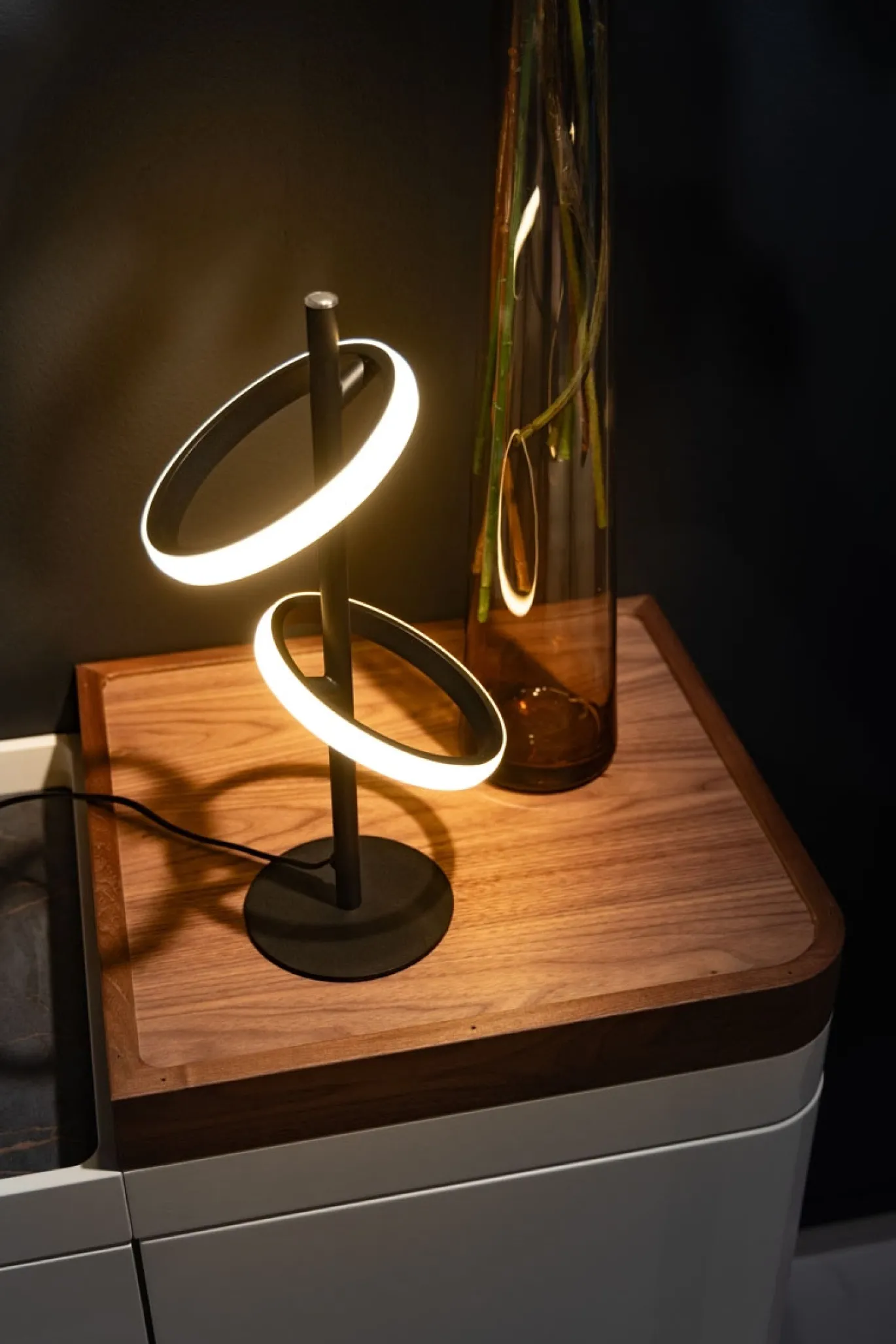Tafellamp Jaimy LED 2-Lichts Zwart - Giga Meubel