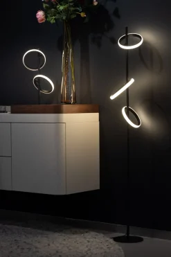 Tafellamp Jaimy LED 2-Lichts Zwart - Giga Meubel