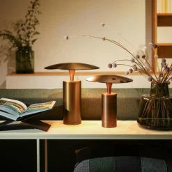 Tafellamp Jess M Brons LED Dimbaar - Giga Meubel