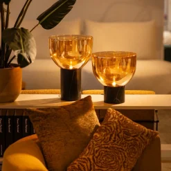 Tafellamp Lana Gold L Zwart - Giga Meubel
