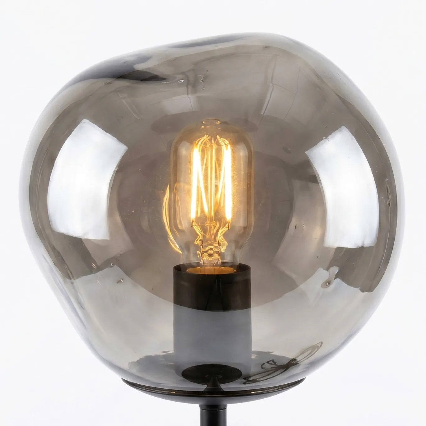 Tafellamp Mats 1-Lichts Smoke Glas - Giga Meubel