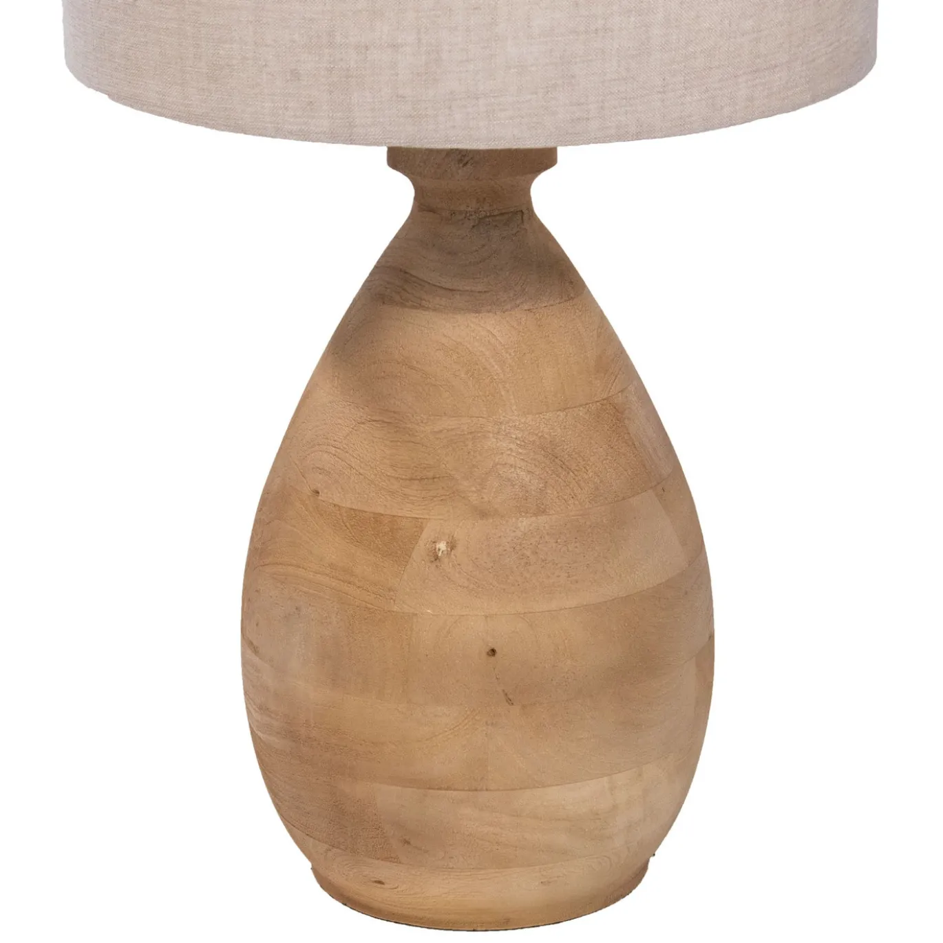 Tafellamp Mattia Naturel Hout 35cm - Giga Meubel