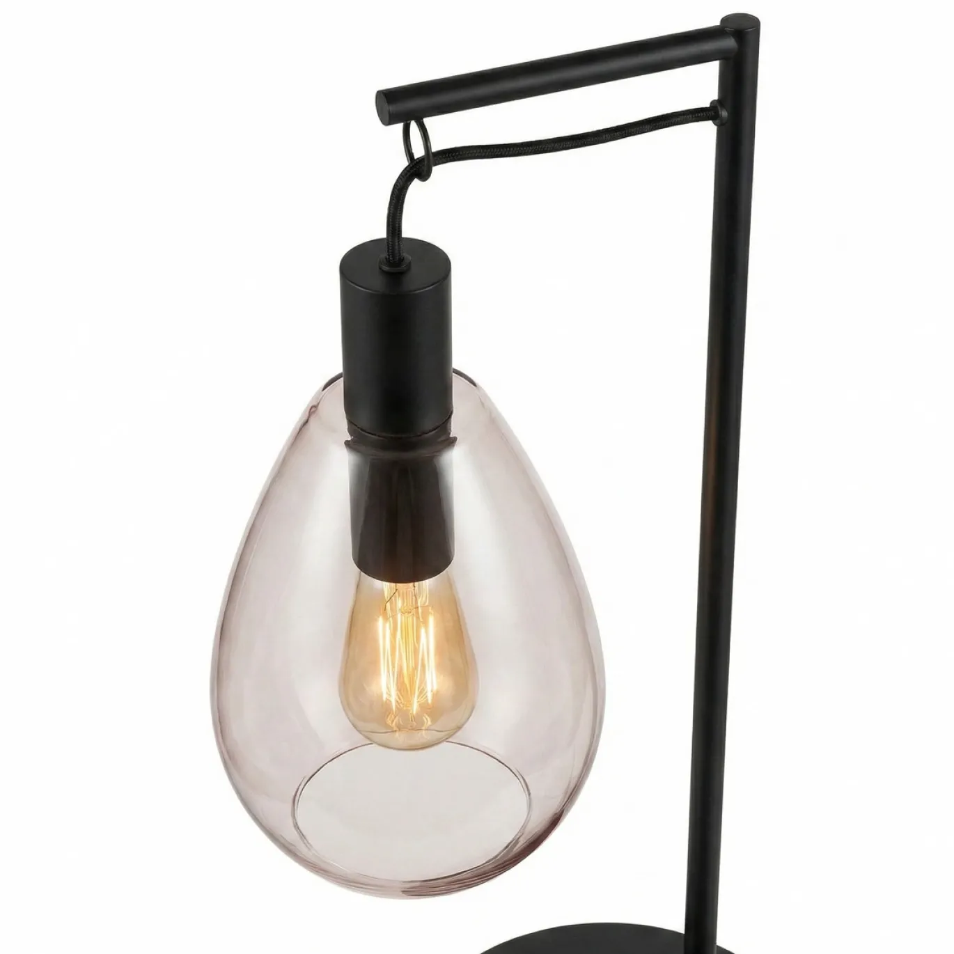 Tafellamp Maud 1-Lichts Smoke Glas - Giga Meubel