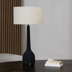 Tafellamp Mels Zwart 65cm - Giga Meubel