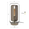 Tafellamp Mesh Rotate 1-Lichts Beige - Giga Meubel