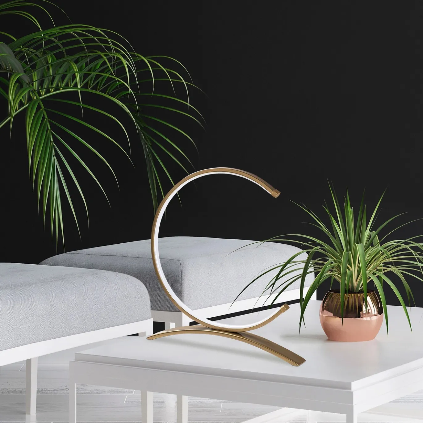 Tafellamp Moon Goud